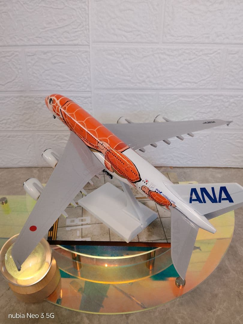 ●a380 フライング ホヌ ダイキャスト 模型約30cm