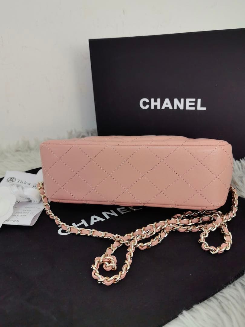 CHANEL マトラッセトップハンドルミニチェーンショルハンドバッグ ★即日発送
