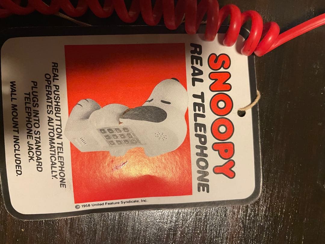 スヌーピー SNOOPY 電話機 ビンテージ　レトロ　ヴィンテージ
