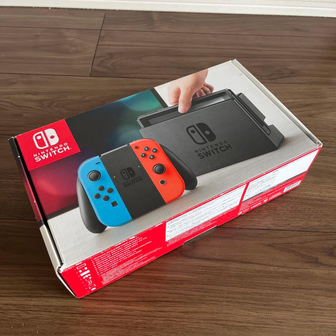 【美品】Nintendo Switch 本体（MicroSDカード64G付）