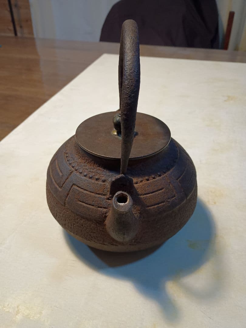 龍文堂 雷紋鉄瓶