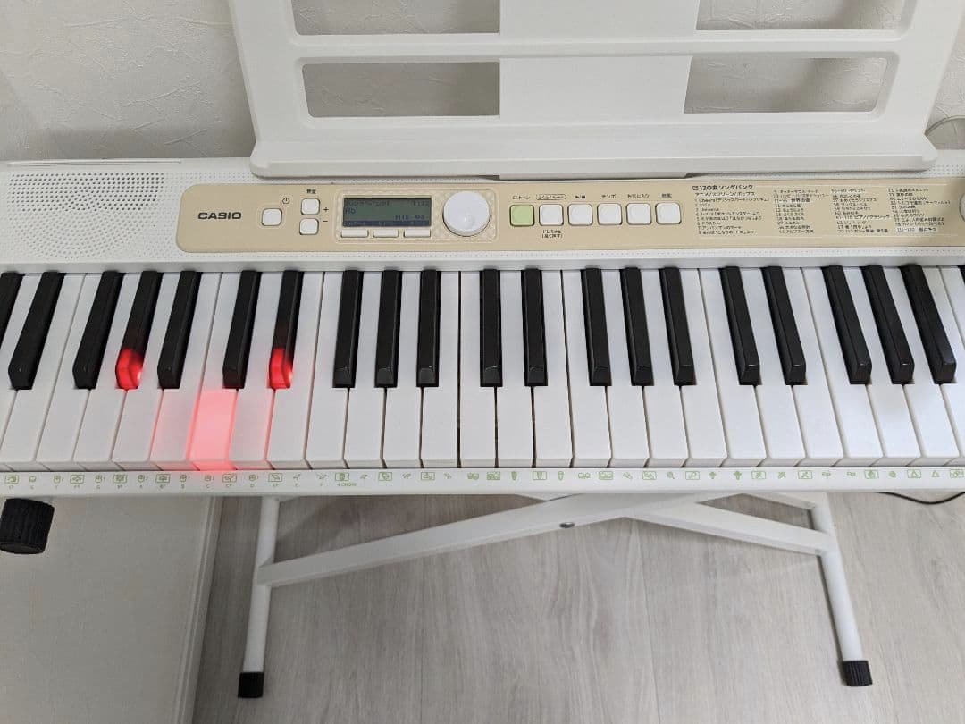 CASIO カシオ LK-325 光ナビゲーションキーボード スタンドセット