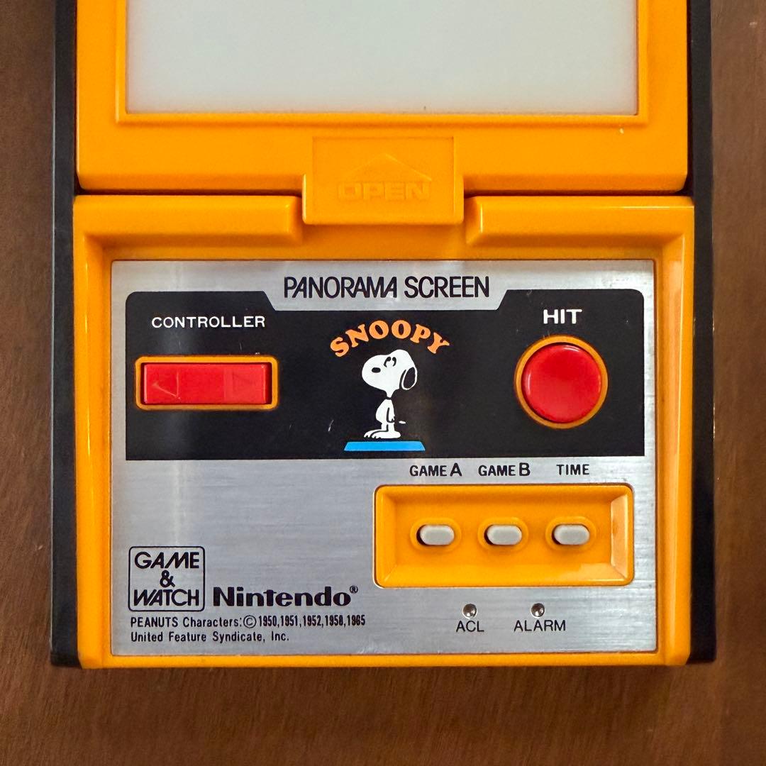g*5様 美品動作品★任天堂 ゲームウォッチ パノラマスクリーン スヌーピー