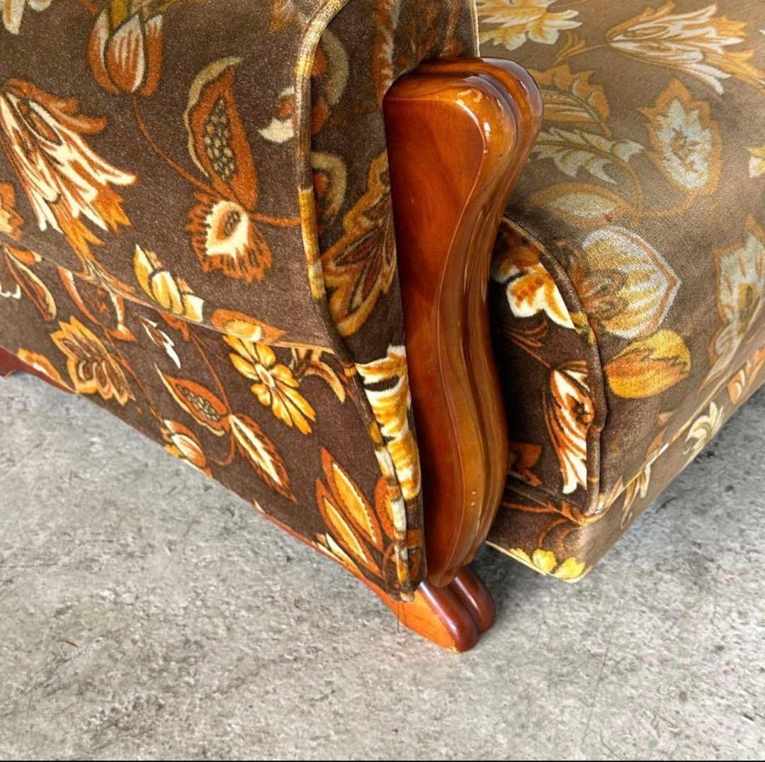 ꧁✿✿✿꧂金華山 ヴィンテージ 70s ミッドセンチュリー ソファ　サンフェード