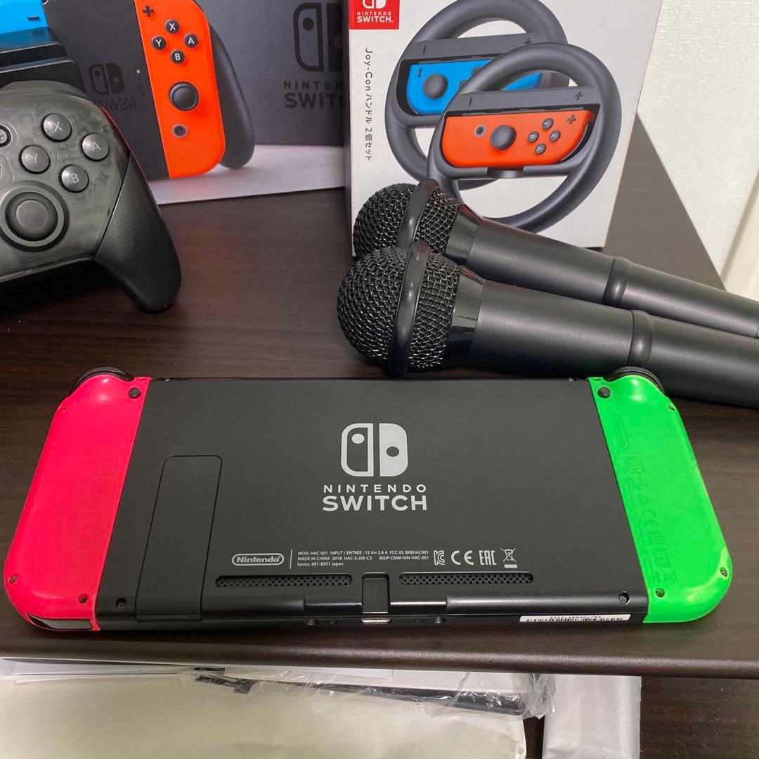 スイッチ　Nintendo Switch 本体 ハンドル　プロコン　マイク