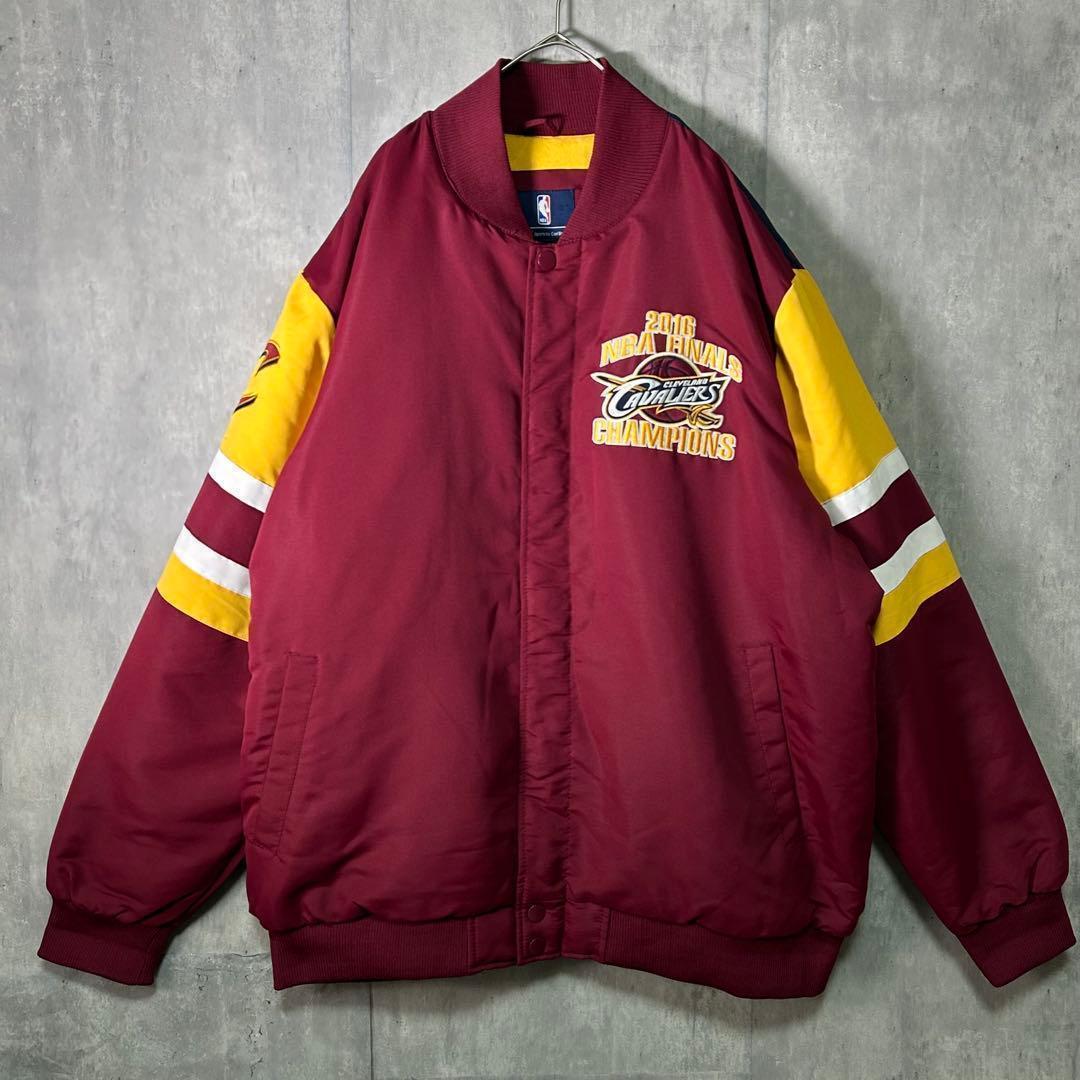 極美品 NBA キャバリアーズ 2016 チャンピオン記念 スタジャン ブルゾン