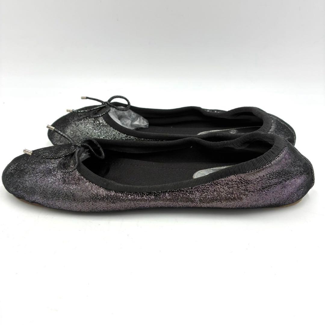 シャネル CHANEL バレエシューズ 37 23.5cm 黒 ブラック