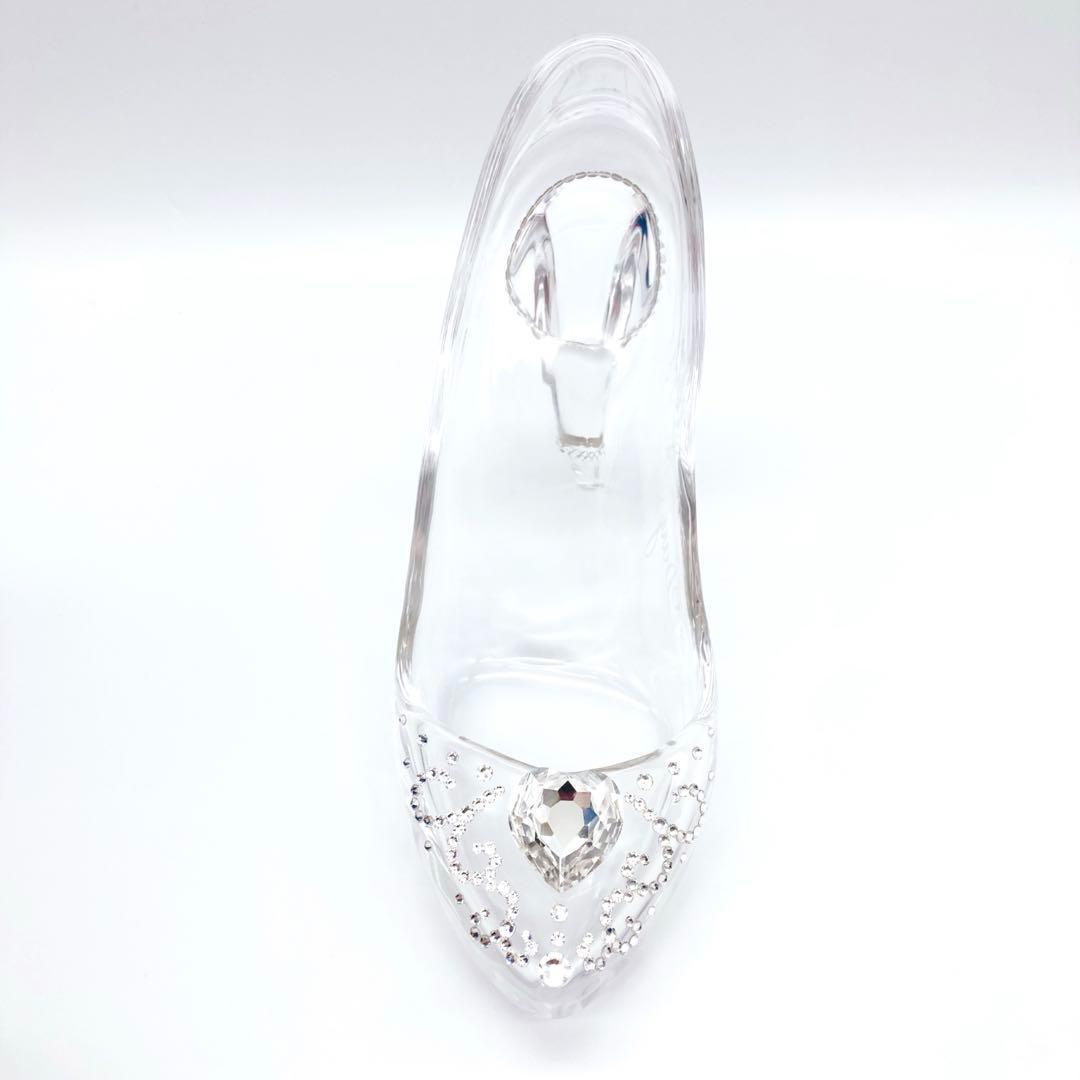 本当に履けるガラスの靴 エマ EMMA デコレーションハート リングバラ付き