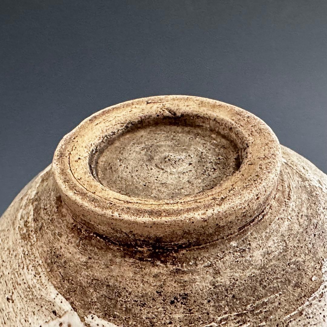 茶道具　古萩　茶碗　三代 坂新兵衛 造　十三代坂倉新兵衛極箱　御物袋付　古美術品