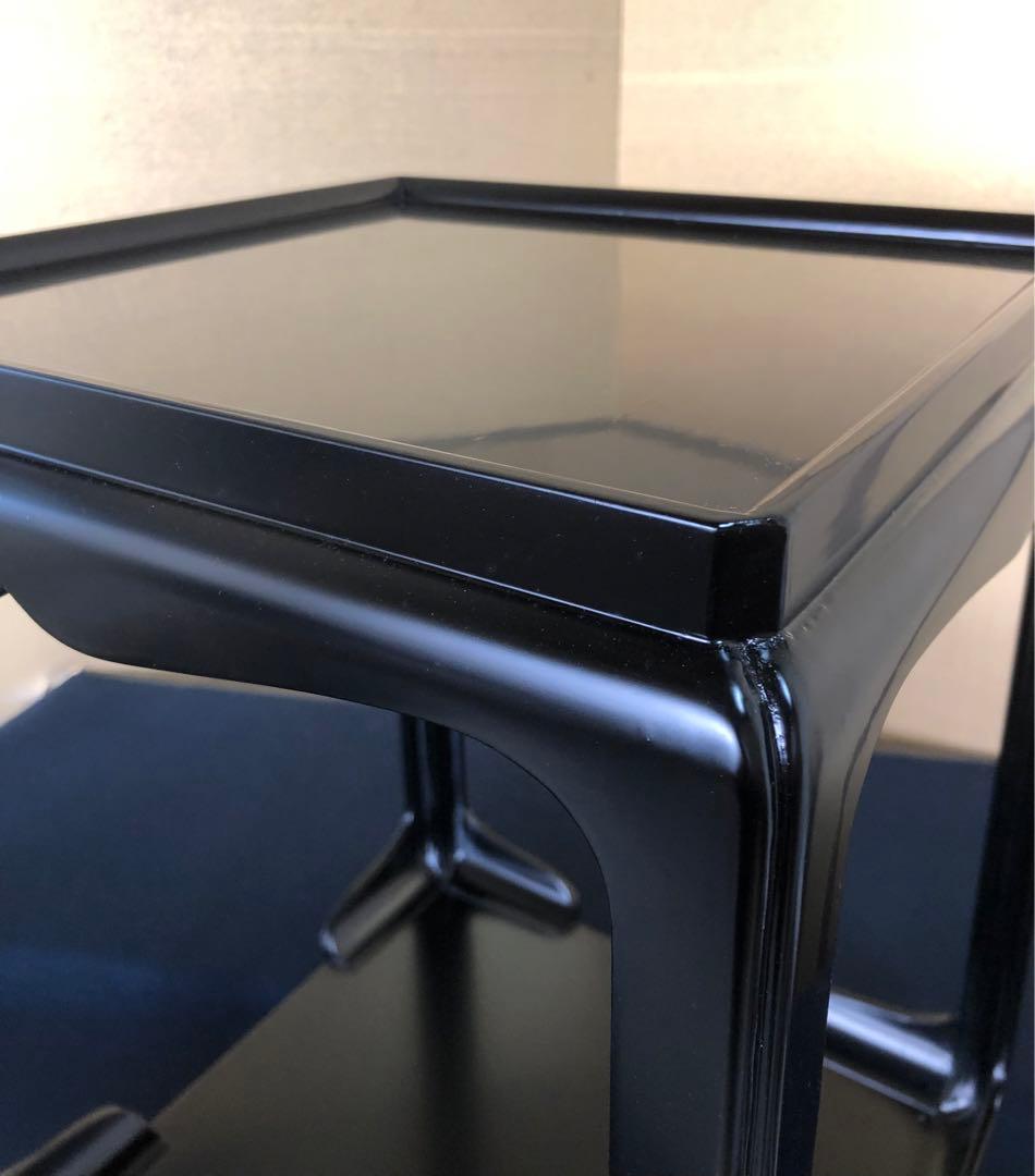 《R》茶道具 黒真塗 高麗卓 平安伊藤表正 作歴 共布 共箱 260209け1