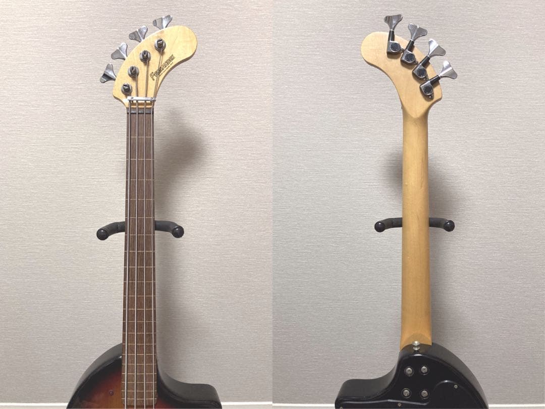 超美品 FERNANDES PIE-ZO サンバースト フレットレス ZO-3