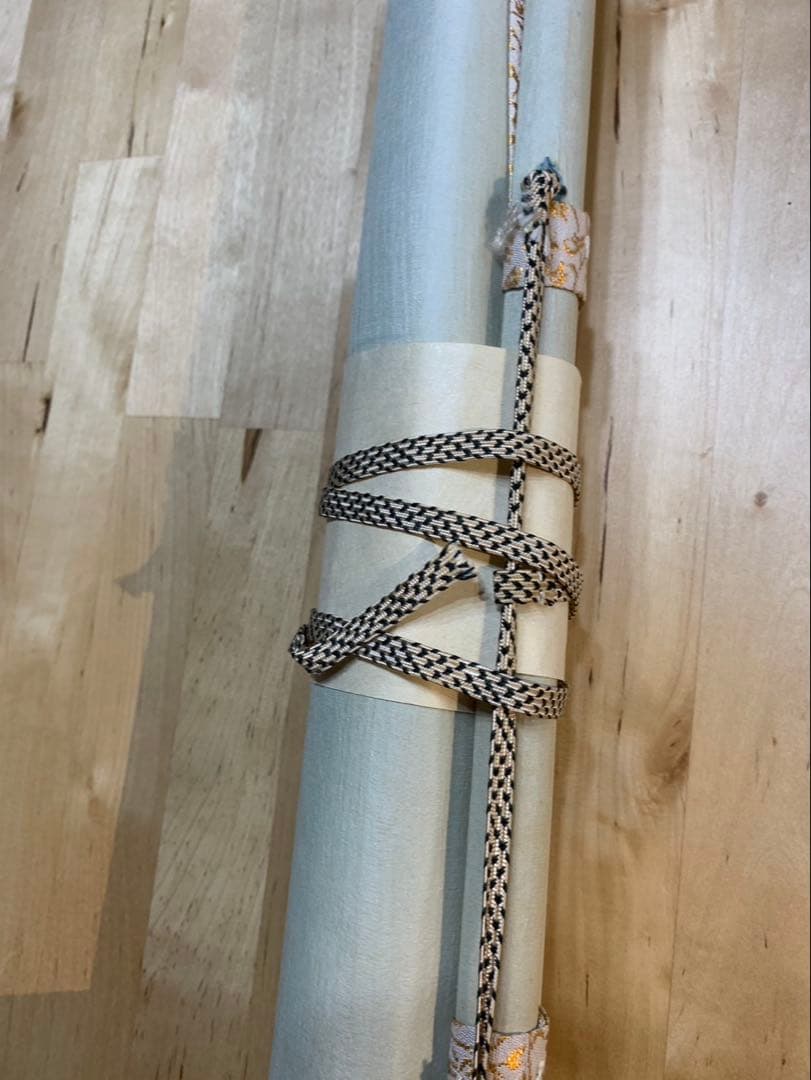 掛け軸 日本画 松に鳥 寿帯宿樹 共箱付き 床の間 縁起物♪