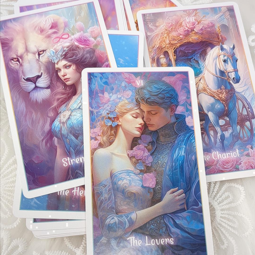【正規品タロットカード】淡い色彩基調の美麗イラスト✨ファンタジー世界のタロット