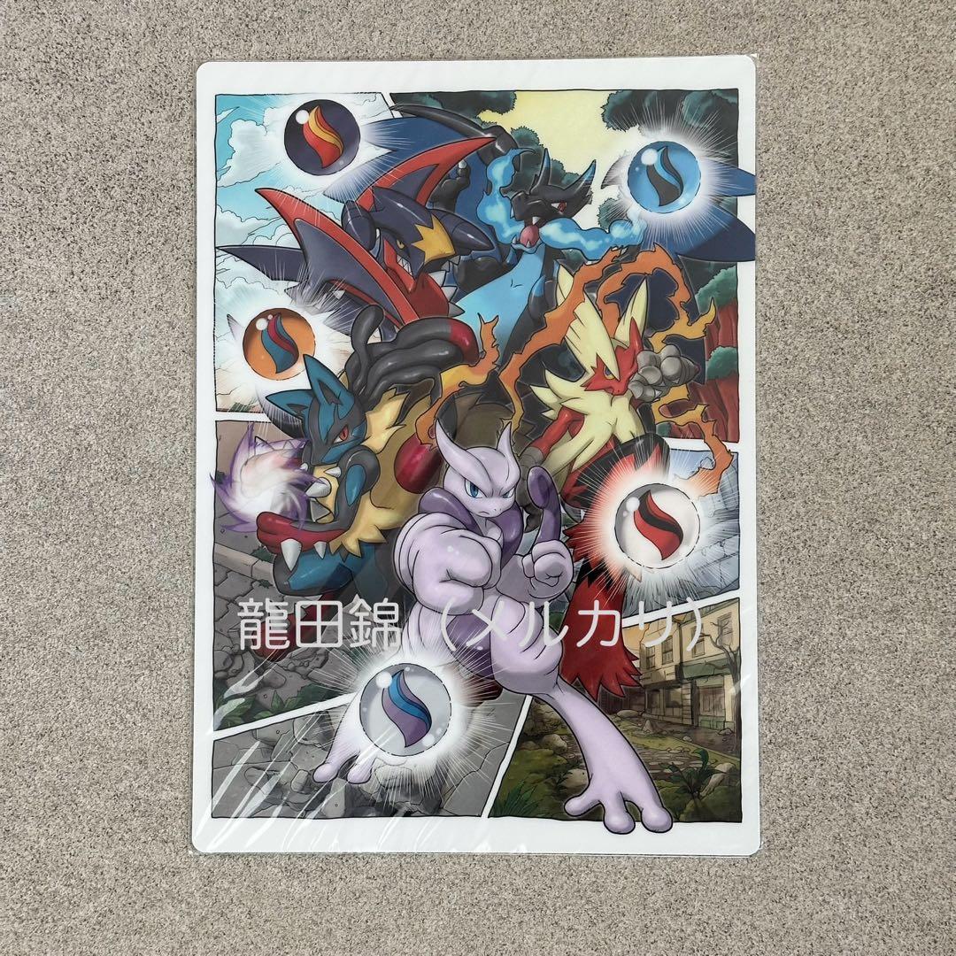 【新品未使用】　ポケモン　メガ進化　下敷き・クリアファイルセット　（匿名配送）