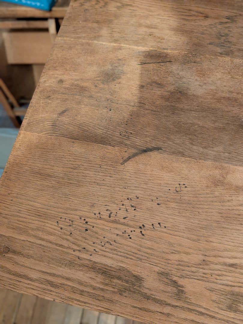 ヴィンテージ　アンティーク片袖机　ワークデスク