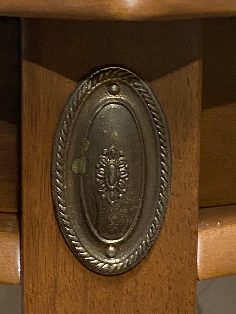 希少♦️花びら ハーフムーン コンソールテーブル♦️落ち着きある華やかなヴィンテージ