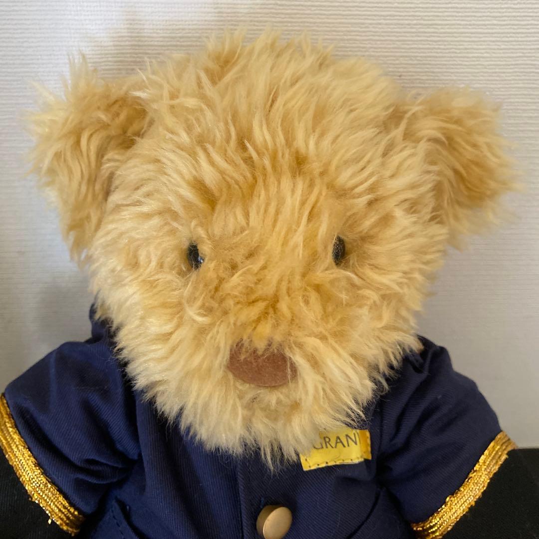 【レア】グランビアホテル　制服着用　アンティーク　テディベア　クマ　ぬいぐるみ