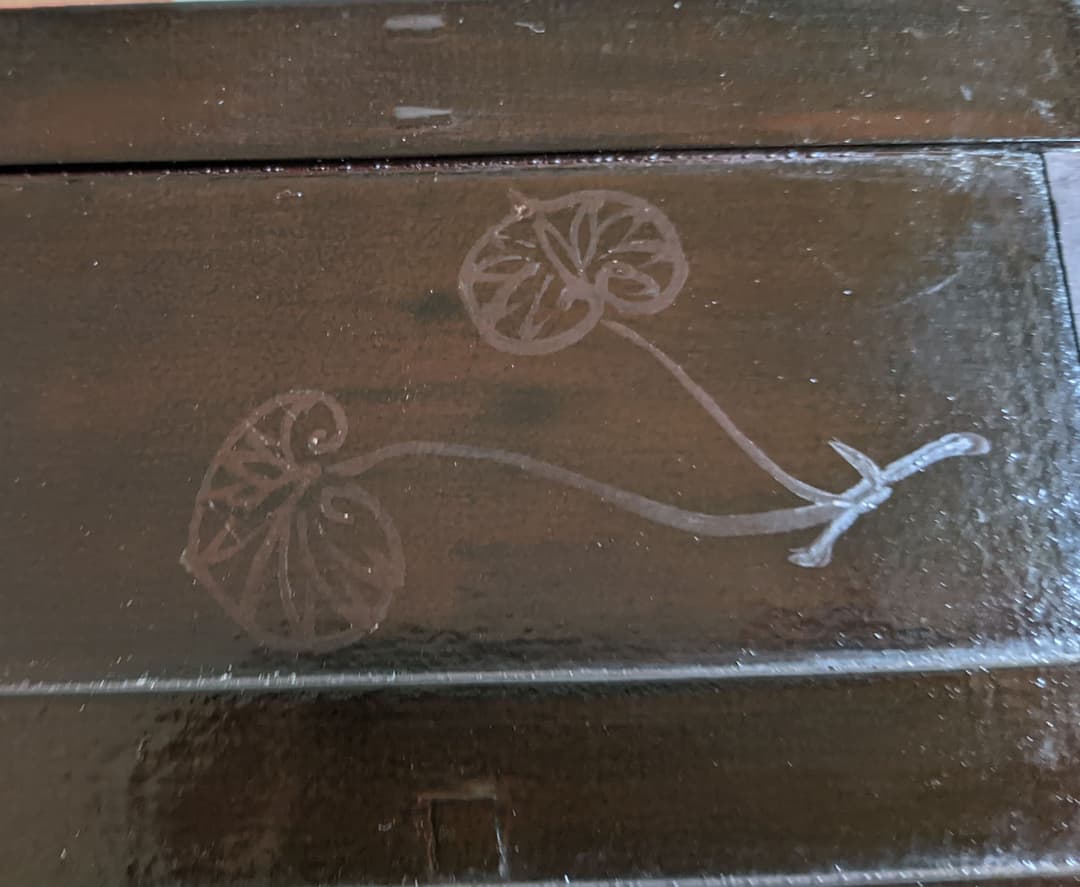 お茶道具、茶道具、炭斗、御櫃形炭斗、飛来一閑、燕庵書付き