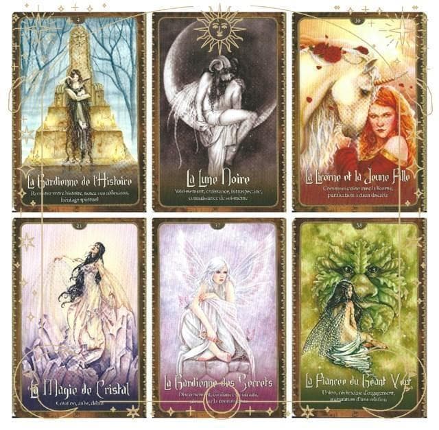 【正規品オラクルカード】美麗イラスト✨幻想的で美しい妖精たちのオラクル／金縁