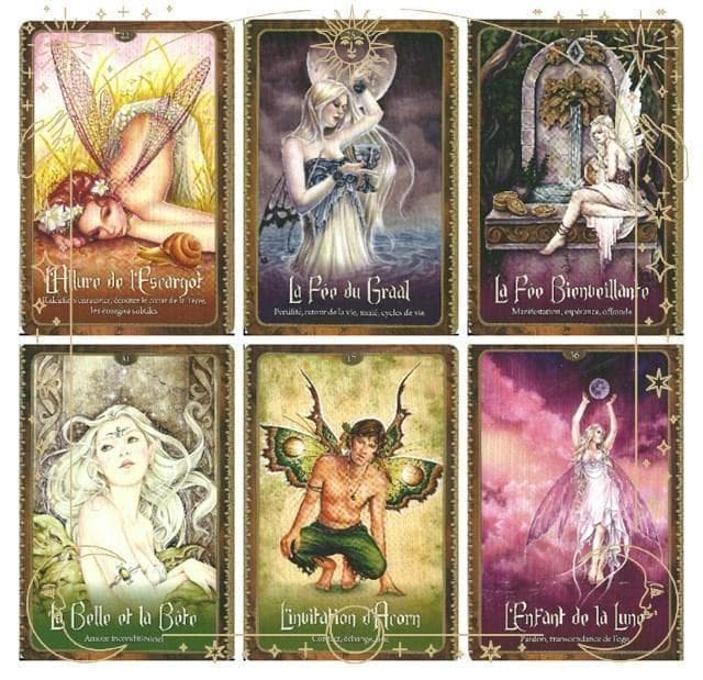 【正規品オラクルカード】美麗イラスト✨幻想的で美しい妖精たちのオラクル／金縁