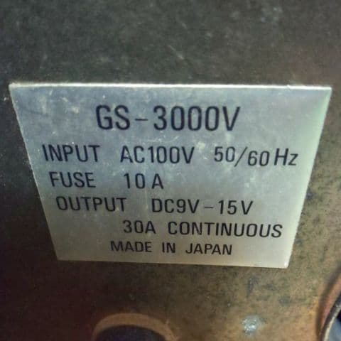 ダイヤモンド   安定化電源   ＧＳ-3000Ｖ