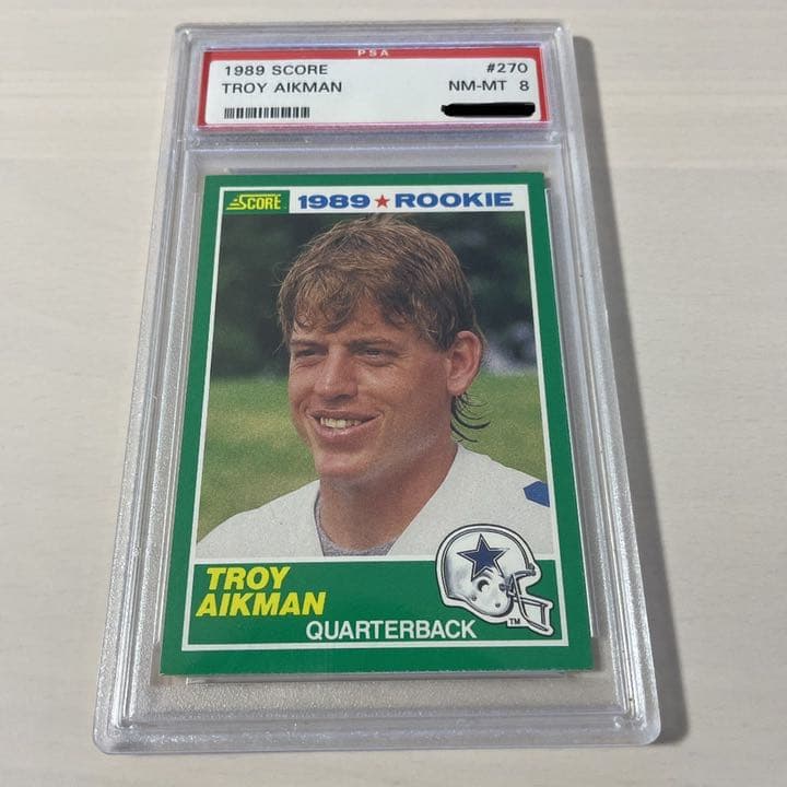 お値下げ可　PSA鑑定　1989年　TROY AIKMAN ルーキーカード
