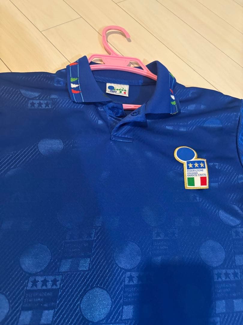 イタリア代表 サッカーウェア Diadora製 ヴィンテージ 総柄 M相当