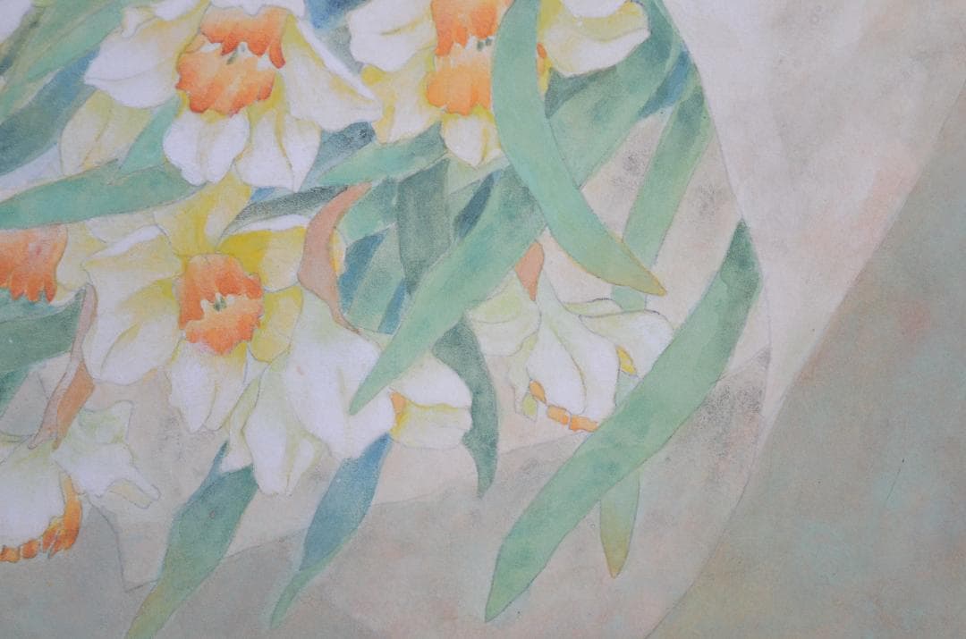 【作品名 「花束」 岩絵の具 日本画】東山魁夷の流派