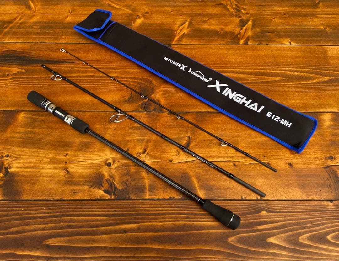 ジギングロッド　3ピースパックロッド　スロージギング　スピニング　イカメタル