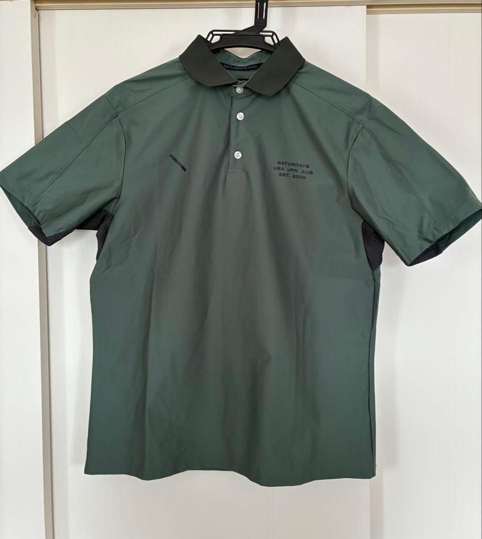 サタデーズNYCゴルフ　Tech SS Polo Shirt Khaki