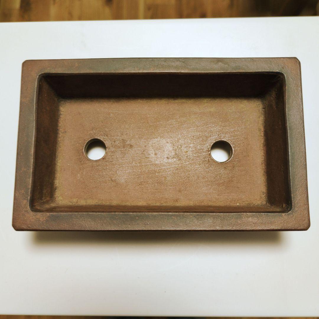 山*己様 阿曼陀室　紫泥　盆栽鉢