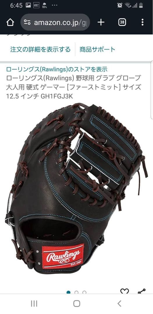 ローリングス　ファーストミット