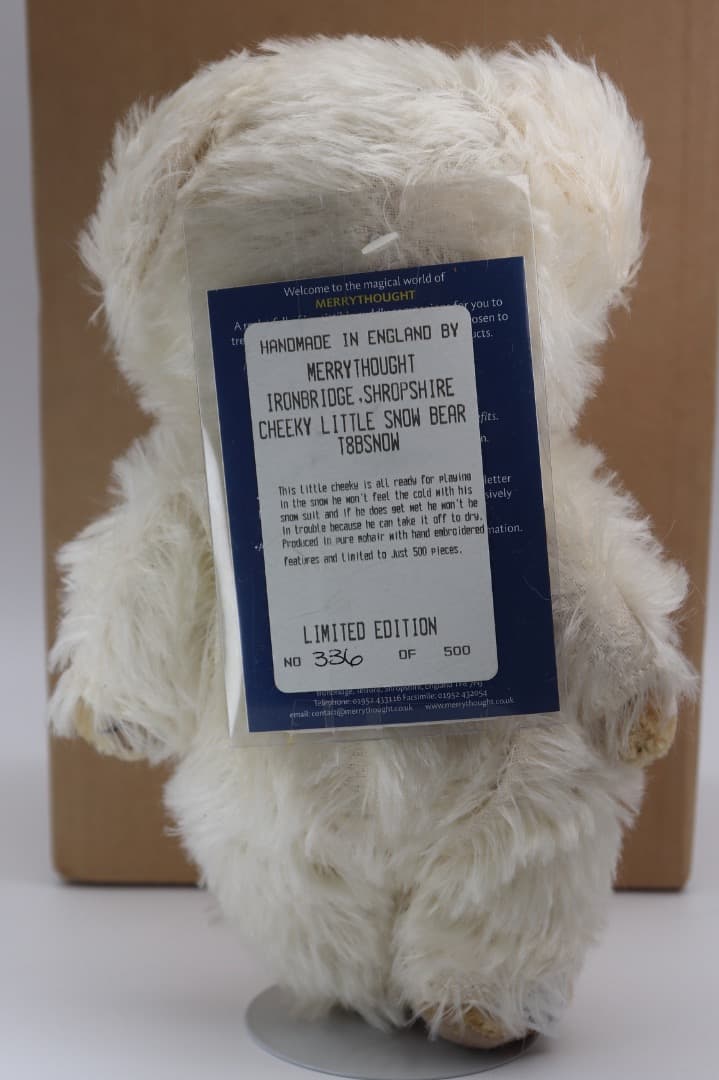チーキー・リトル・スノウ MERRYTHOUGHT フード付きぬいぐるみ23cm