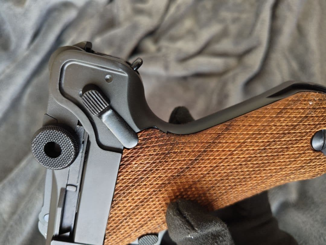 TANAKA LUGER P08 4inch HW ガスブロ マグ無 木グリ