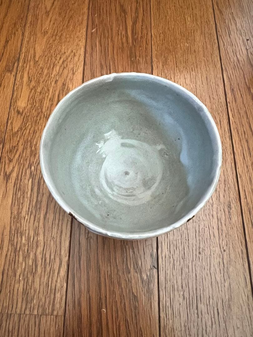 虎渓山水月窯　梅絵茶碗