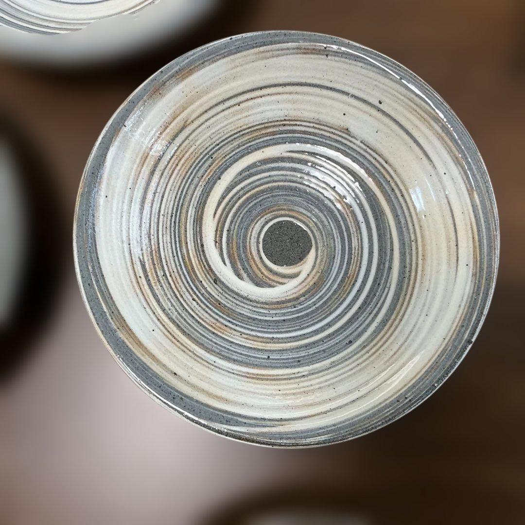 中里隆　隆太窯 唐津刷毛目皿揃　5客