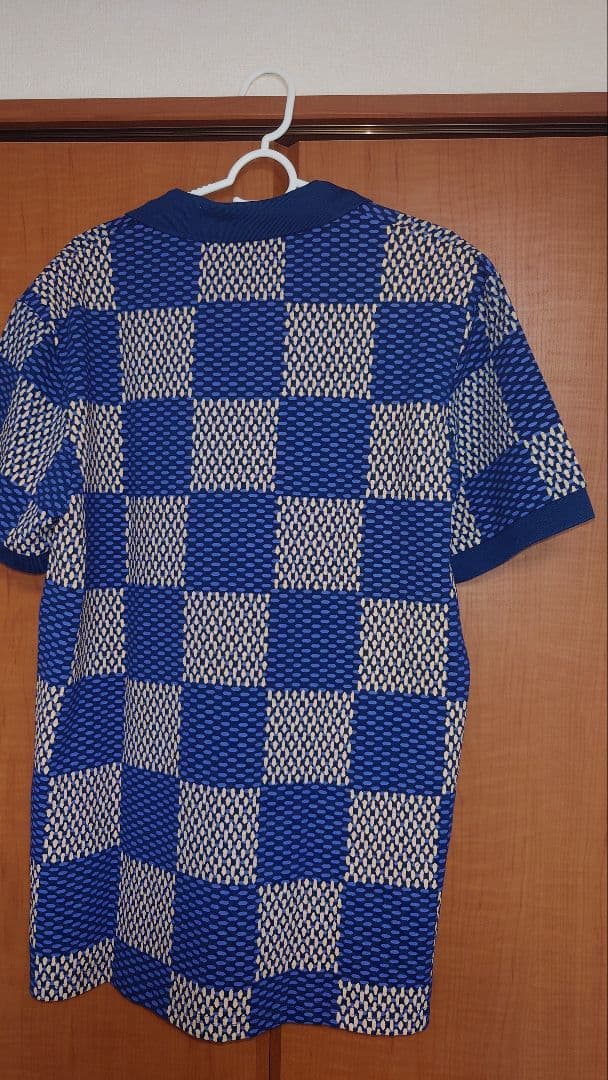 LOUIS VUITTON チェック柄ポロシャツLサイズ