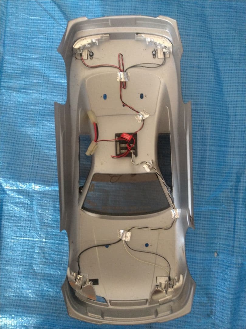 TAMIYA　タミヤ　TB-02　シルビア　S15　ボディ　シャーシ　中古品