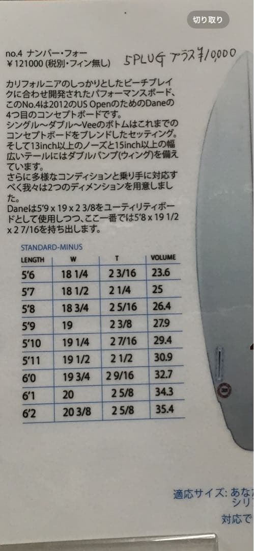 サーフボード　アルメリック　no.4 ※埼玉県南部　手渡し限定