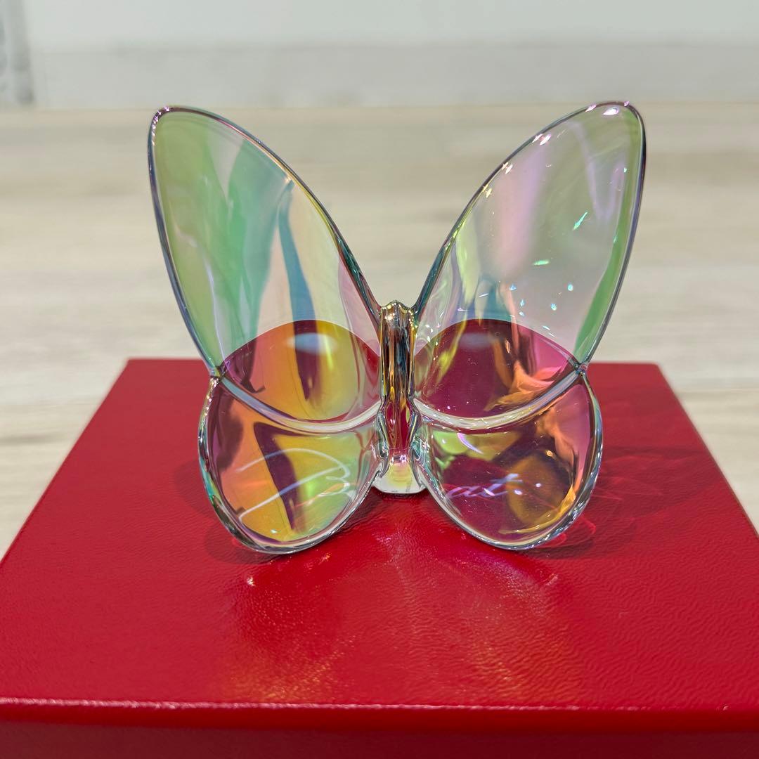 【箱付き】BACCARAT バカラ　ラッキーバタフライ クリスタルガラス