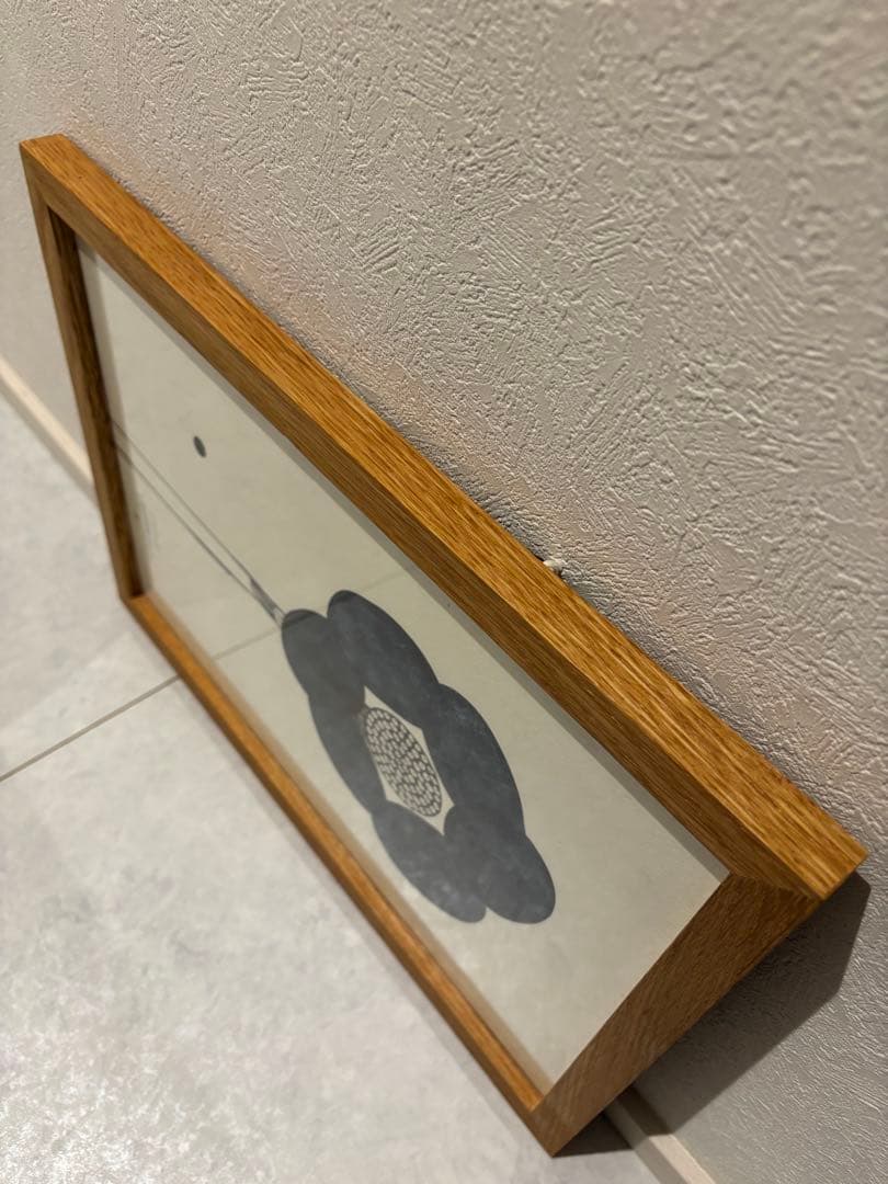 原画　山口一郎 藍色　群青色　花 Sサイズ