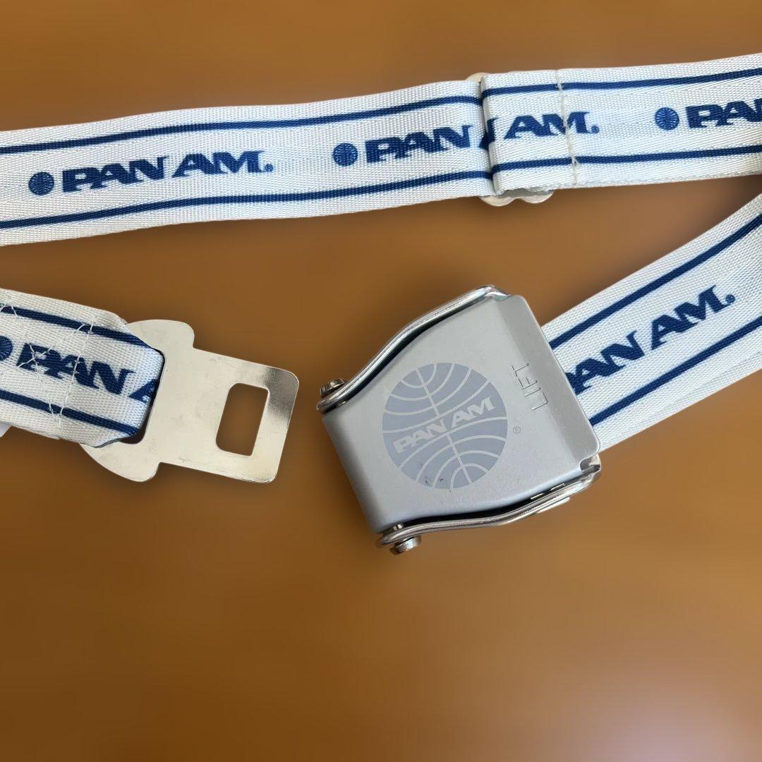 PAN AM ナイロンベルト 金属バックル　シートベルト