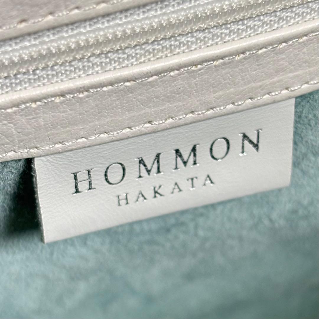 【美品】 HOMMON ゴートピュレバッグ ハンドバッグ ショルダーバッグ