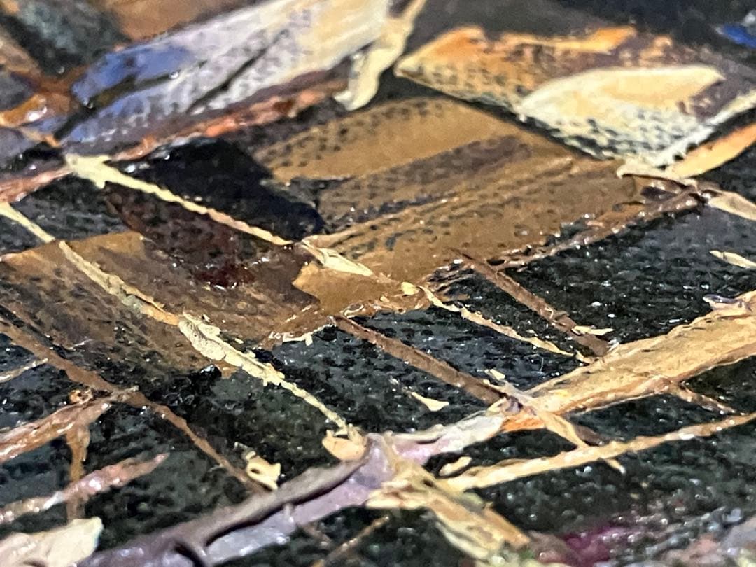 ビンテージ品★KN作・風景画・肉筆の油彩画