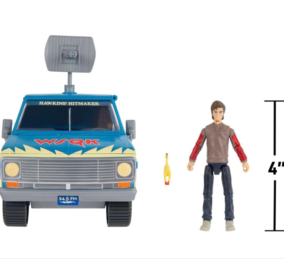 ストレンジャーシングス スティーブ WSQKバン フィギュア 海外限定 ミニカー