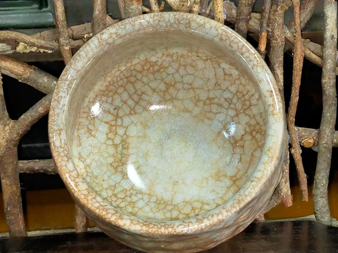 ♥志野♥　茶碗　♥よく使い込まれている　♥美濃焼　骨董　古玩