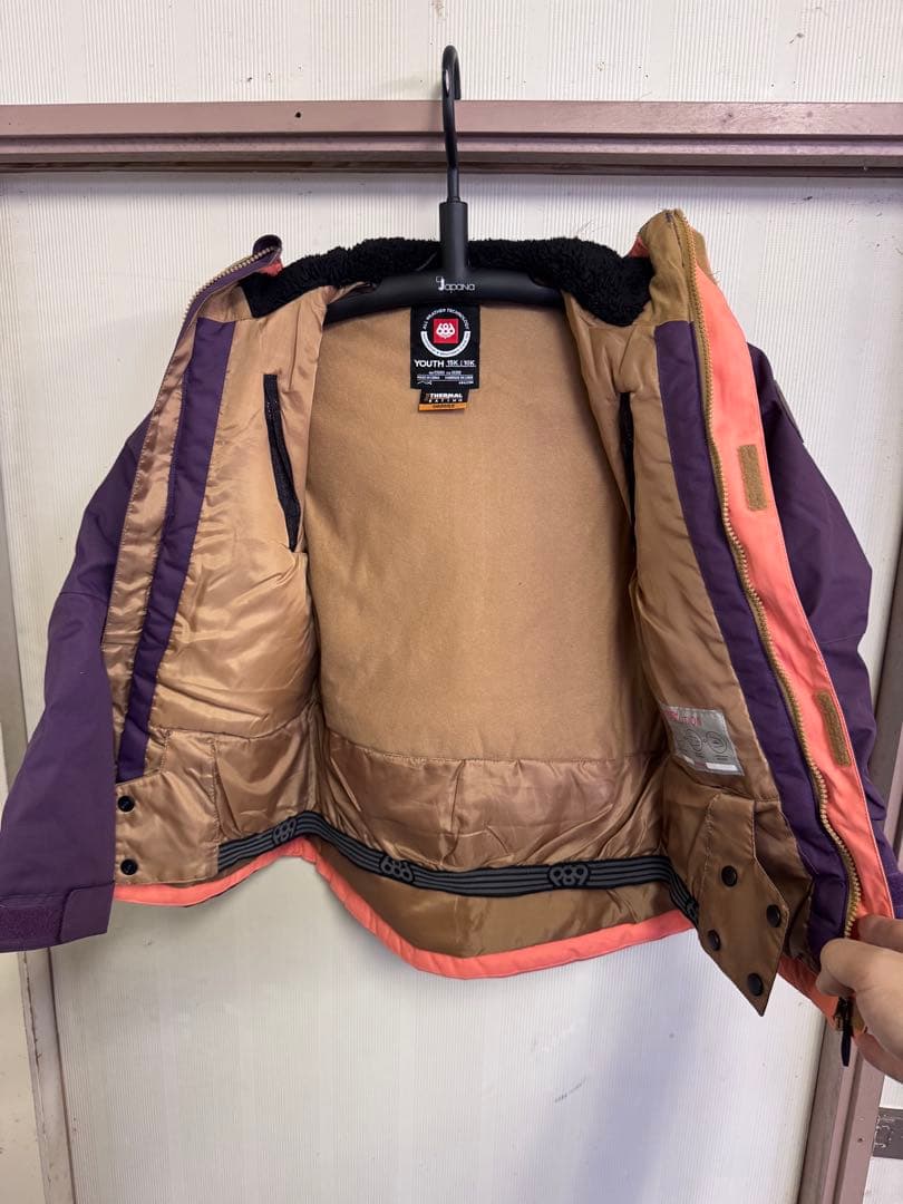 新品未使用686 キッズ用スノーボードジャケット 紫