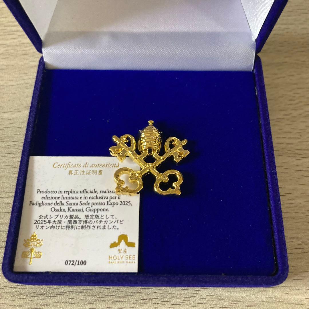 大阪・関西万博 イタリア バチカン 限定 ピンバッジ シリアル 072/100
