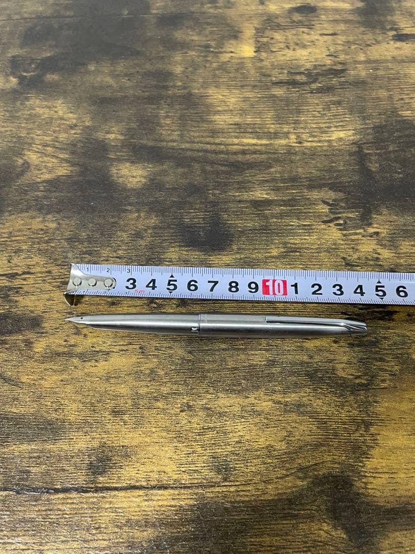 試筆のみ　1975年製　ペン先軸一体型　字幅F　ミュー　万年筆　H1175