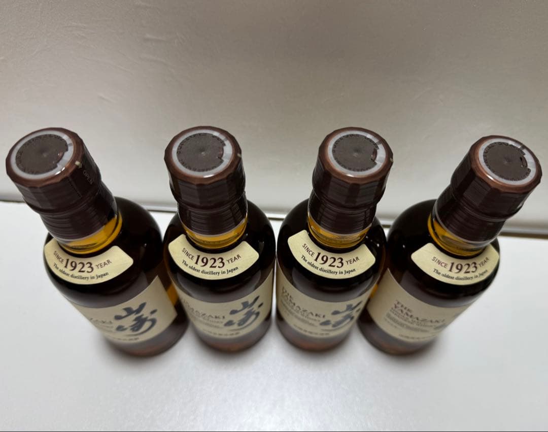 【新品未開封】ウイスキー山崎 白州180ml 各４本セット 合計8本